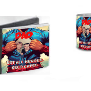 Combination Mug and Wallet (Superhero Dad)