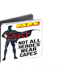 Sublimation Wallet Dad (superhero silhouette)