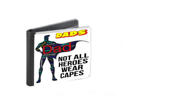 Sublimation Wallet Dad (superhero silhouette)