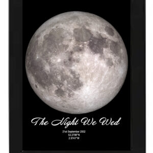A2 Black framed Moon