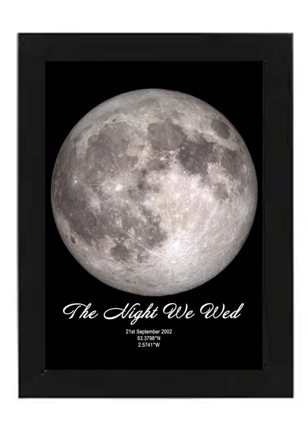 A2 Black framed Moon