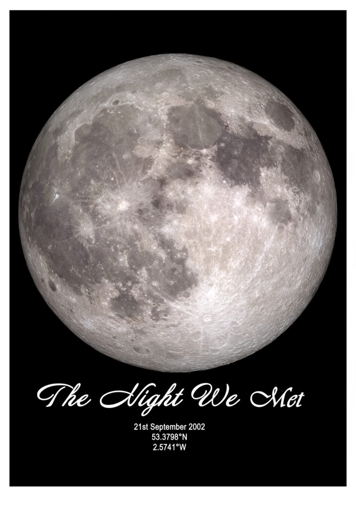 A2 Moon print only no frame