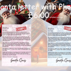 Personalised letter from Santa Claus (Order by 19th December to make sure it arrives in time for Christmas.)